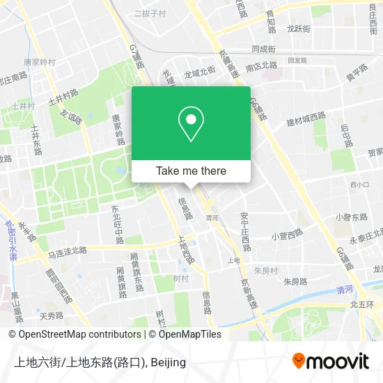 上地六街/上地东路(路口) map