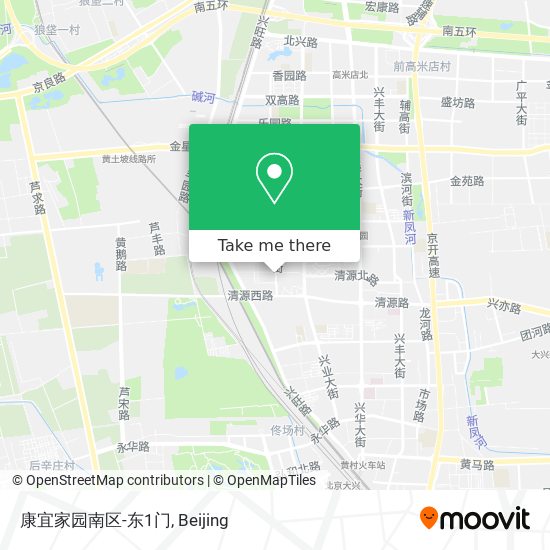 康宜家园南区-东1门 map