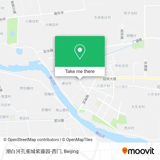 潮白河孔雀城紫藤园-西门 map