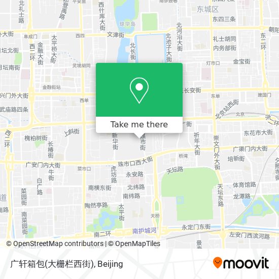 广轩箱包(大栅栏西街) map