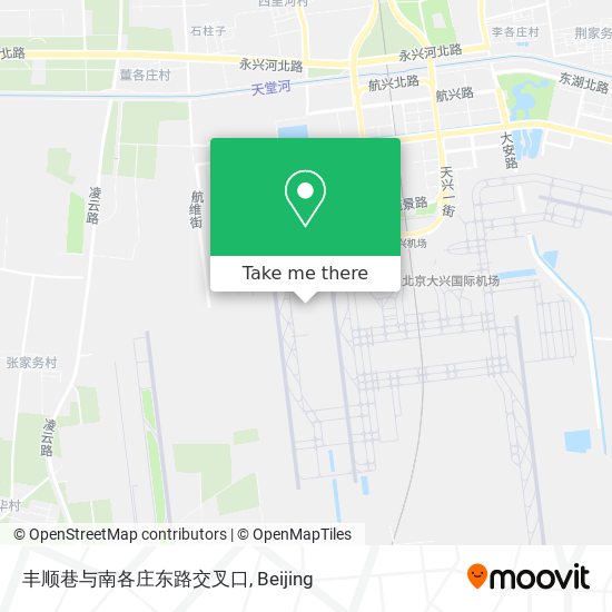 丰顺巷与南各庄东路交叉口 map