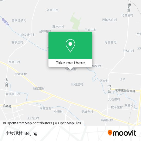 小故现村 map