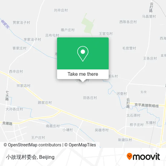 小故现村委会 map