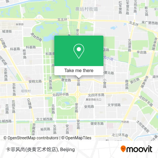 卡菲风尚(炎黄艺术馆店) map