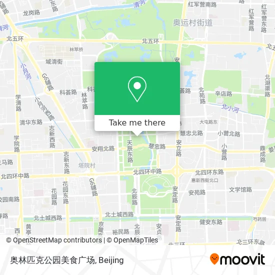 奥林匹克公园美食广场 map
