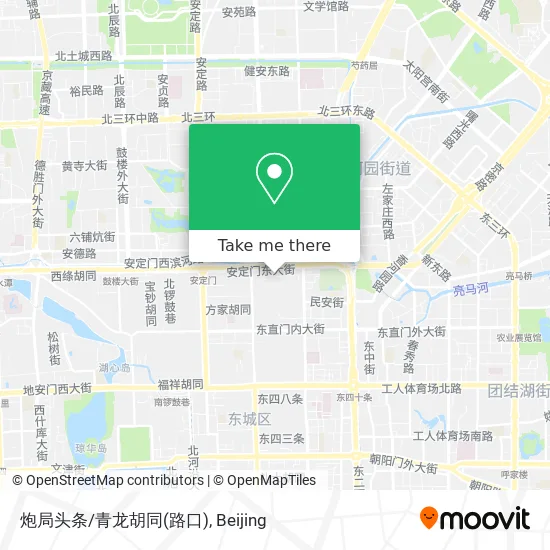 炮局头条/青龙胡同(路口) map