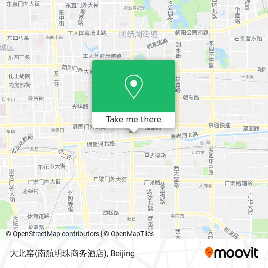 大北窑(南航明珠商务酒店) map
