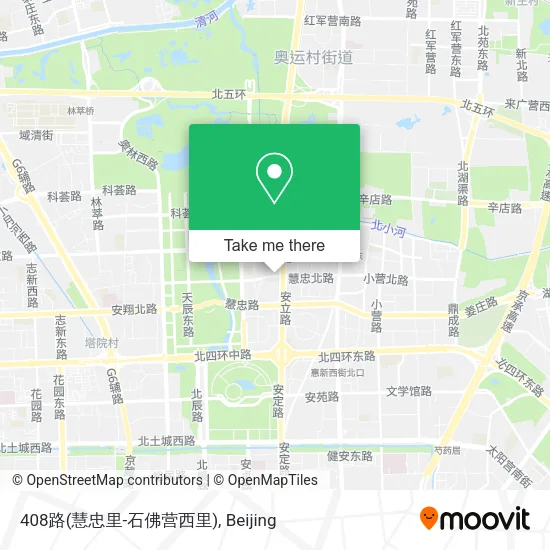 408路(慧忠里-石佛营西里) map