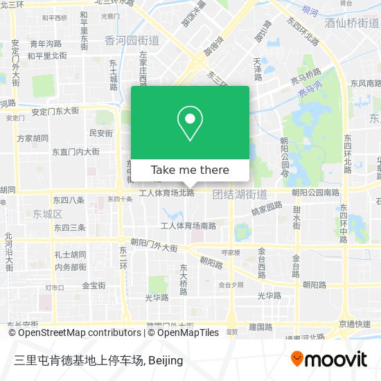 三里屯肯德基地上停车场 map
