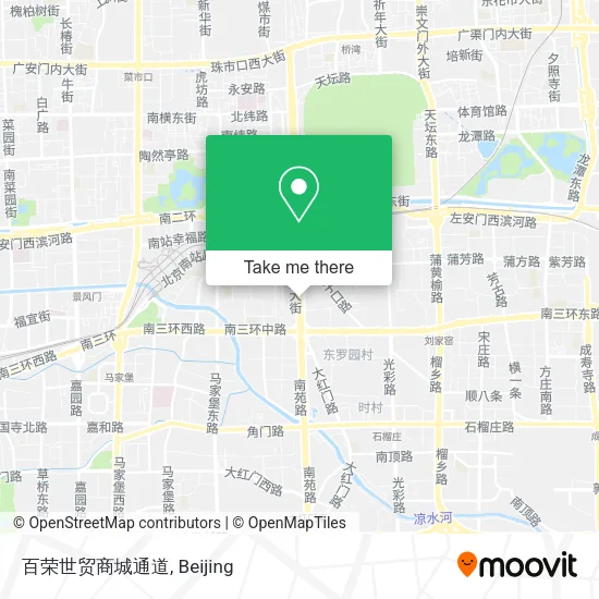 百荣世贸商城通道 map