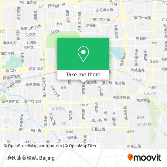 地铁蒲黄榆站 map