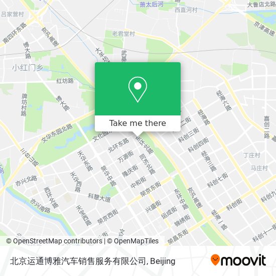 北京运通博雅汽车销售服务有限公司 map