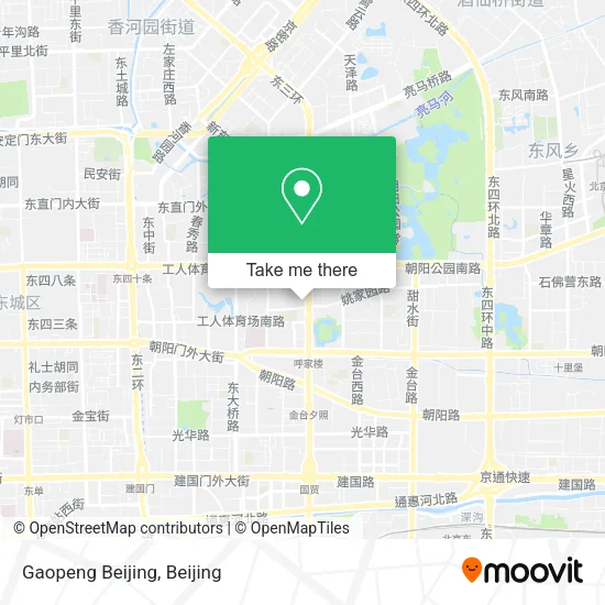 Gaopeng Beijing map