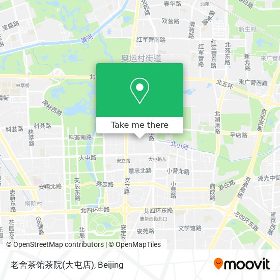 老舍茶馆茶院(大屯店) map