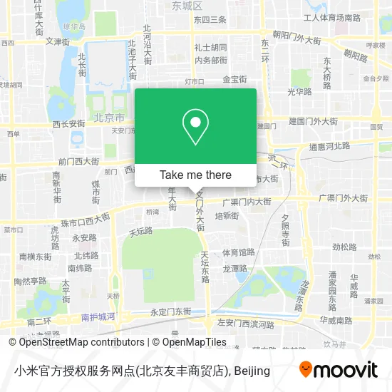 小米官方授权服务网点(北京友丰商贸店) map