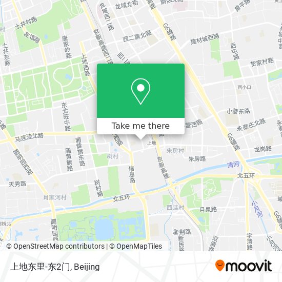 上地东里-东2门 map