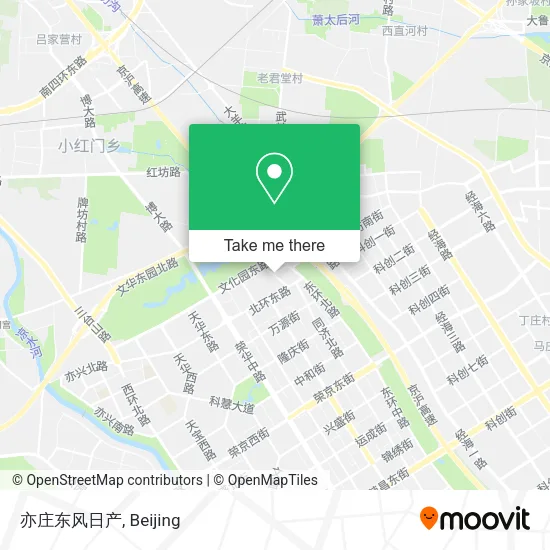 亦庄东风日产 map