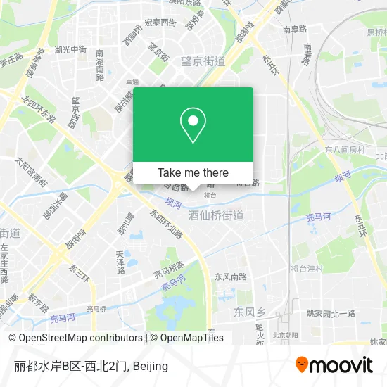 丽都水岸B区-西北2门 map