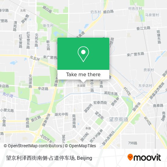 望京利泽西街南侧-占道停车场 map
