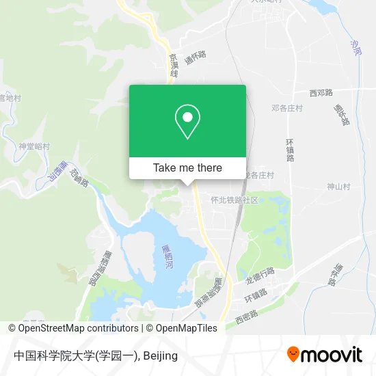 中国科学院大学(学园一) map