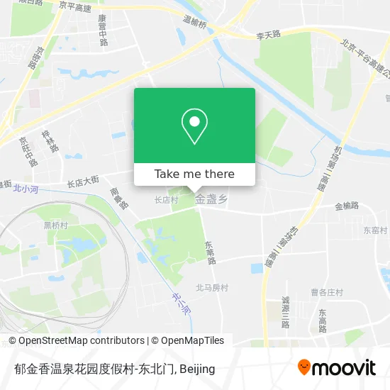 郁金香温泉花园度假村-东北门 map