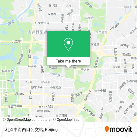 利泽中街西口公交站 map