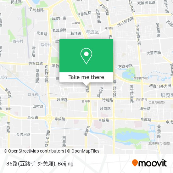 85路(五路-广外关厢) map