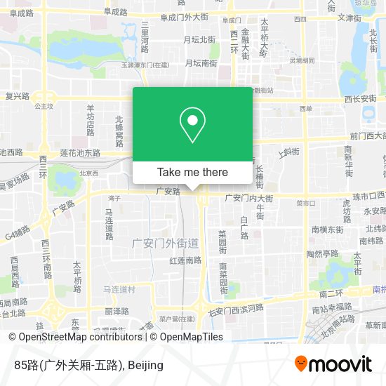 85路(广外关厢-五路) map