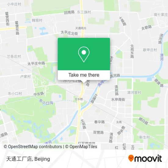天通工厂店 map
