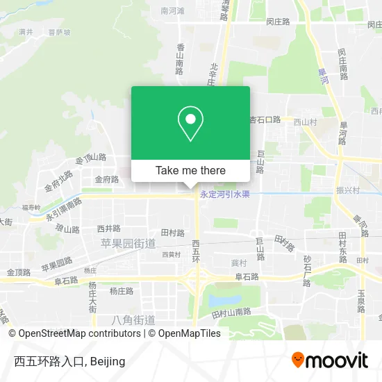 西五环路入口 map