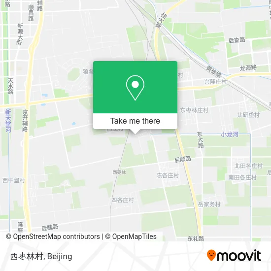 西枣林村 map