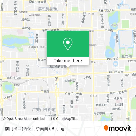 前门出口(西便门桥南向) map