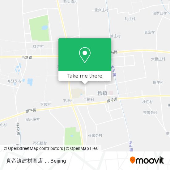 真帝漆建材商店， map