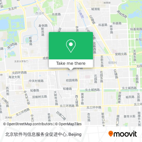 北京软件与信息服务业促进中心 map