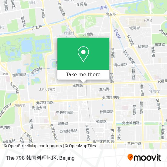 The 798 韩国料理地区 map