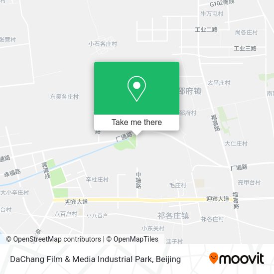 DaChang Film & Media Industrial Park map