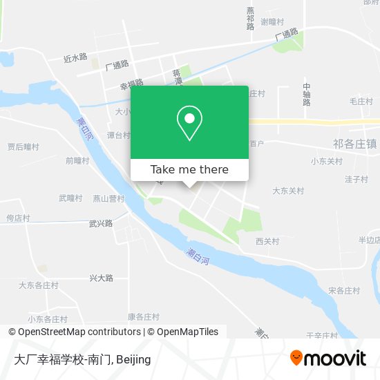 大厂幸福学校-南门 map
