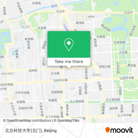 北京科技大学(北门) map