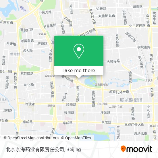 北京京海药业有限责任公司 map