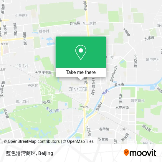 蓝色港湾商区 map