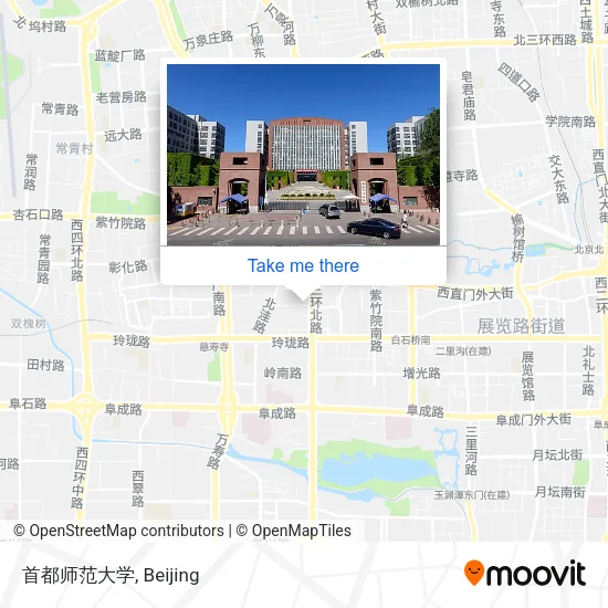 首都师范大学 map