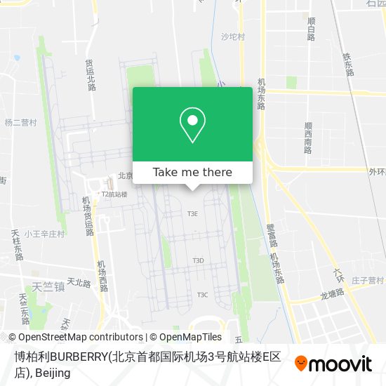 博柏利BURBERRY(北京首都国际机场3号航站楼E区店) map