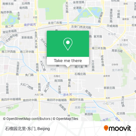 石榴园北里-东门 map