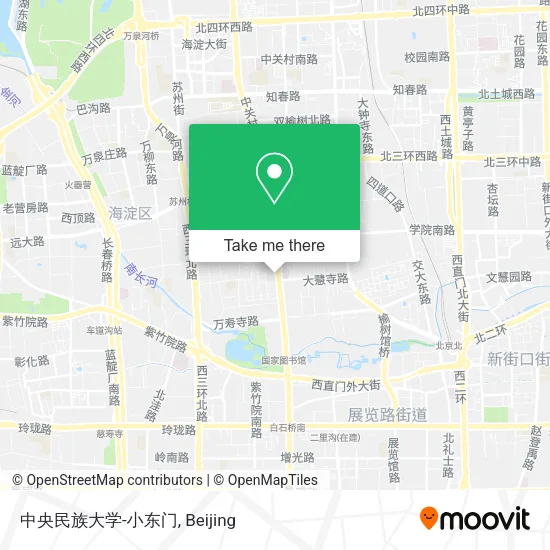 中央民族大学-小东门 map