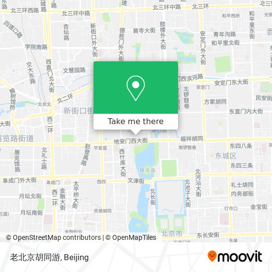 老北京胡同游 map