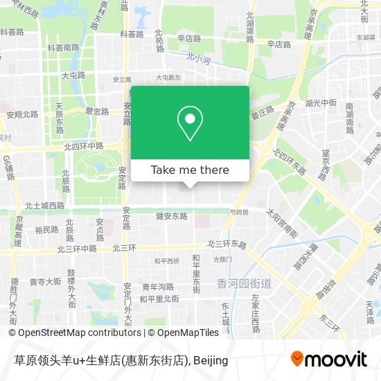 草原领头羊u+生鲜店(惠新东街店) map