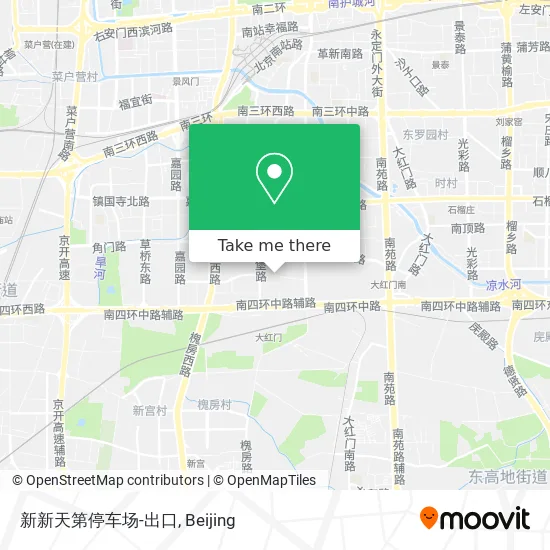 新新天第停车场-出口 map