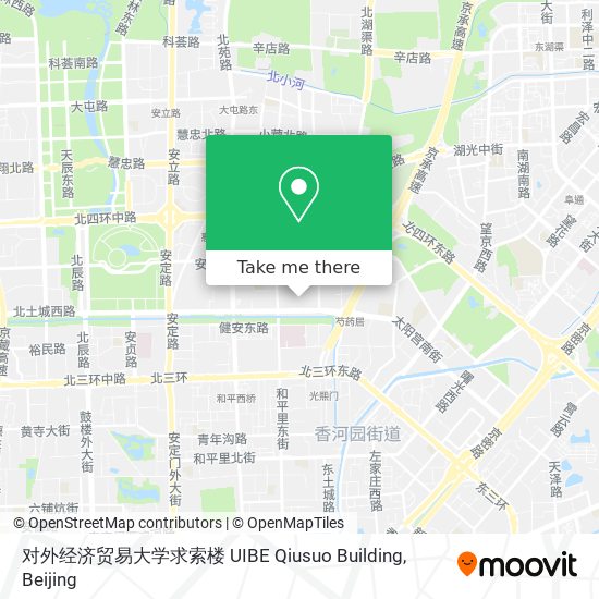 对外经济贸易大学求索楼 UIBE Qiusuo Building map