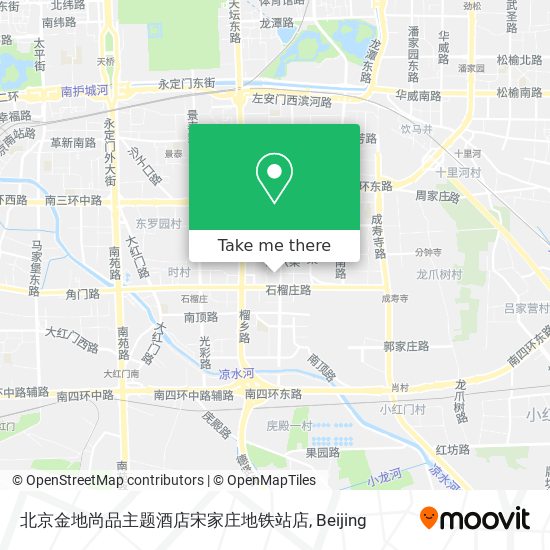 北京金地尚品主题酒店宋家庄地铁站店 map