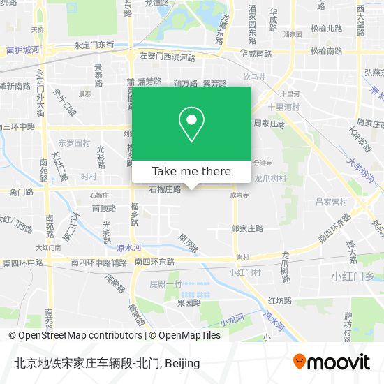 北京地铁宋家庄车辆段-北门 map